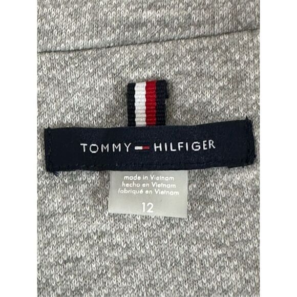 Tommy Hilfiger Women’s Grey Elbow-Patch Button-Cuff Blazer Size 12 - Picture 8 of 15